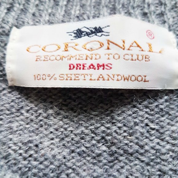 Vintage Pure Wool Dog Sweater Size L Shetland Wool Scotland Sweater - Picture 8 of 10